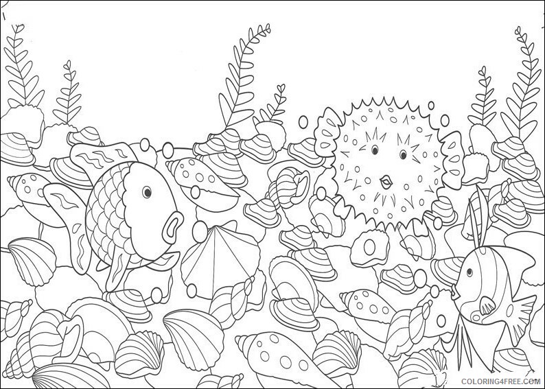 Fish Coloring Sheets Animal Coloring Pages Printable 2021 1705 Coloring4free