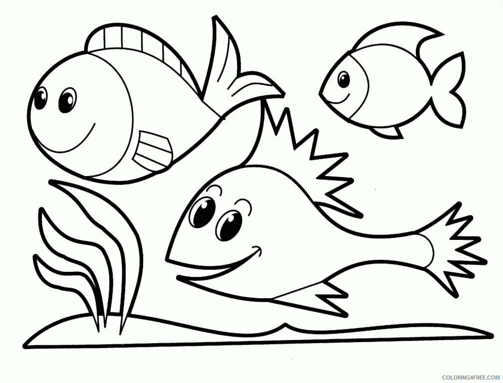 Fish Coloring Sheets Animal Coloring Pages Printable 2021 1718 Coloring4free