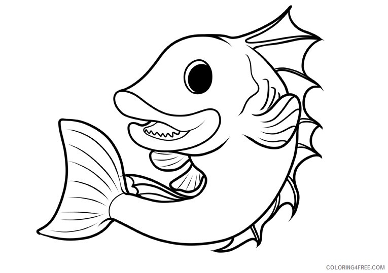 Fish Coloring Sheets Animal Coloring Pages Printable 2021 1775 Coloring4free