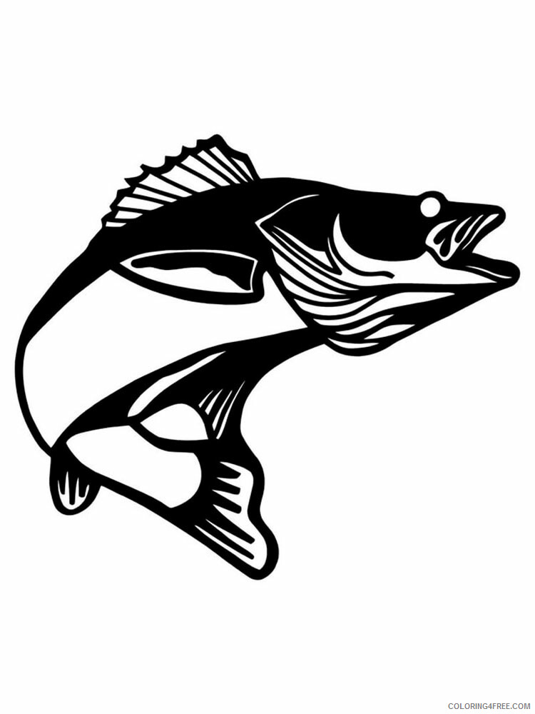Fish Stencils Coloring Pages Animal Printable Sheets fish stencils 15 2021 2120 Coloring4free