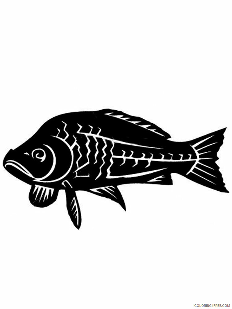 Fish Stencils Coloring Pages Animal Printable Sheets fish stencils 17 2021 2121 Coloring4free