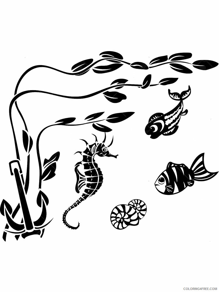Fish Stencils Coloring Pages Animal Printable Sheets fish stencils 4 2021 2126 Coloring4free