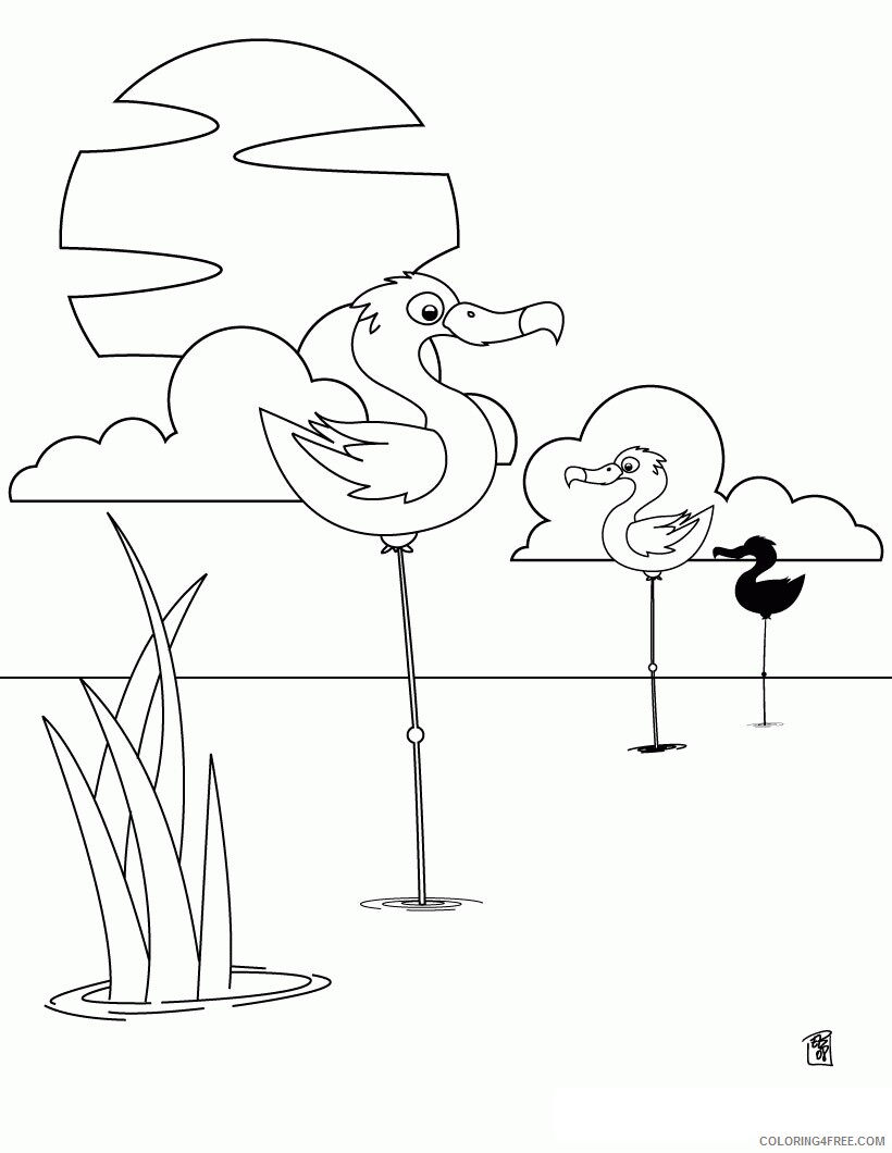 Flamingo Coloring Sheets Animal Coloring Pages Printable 2021 1817 Coloring4free