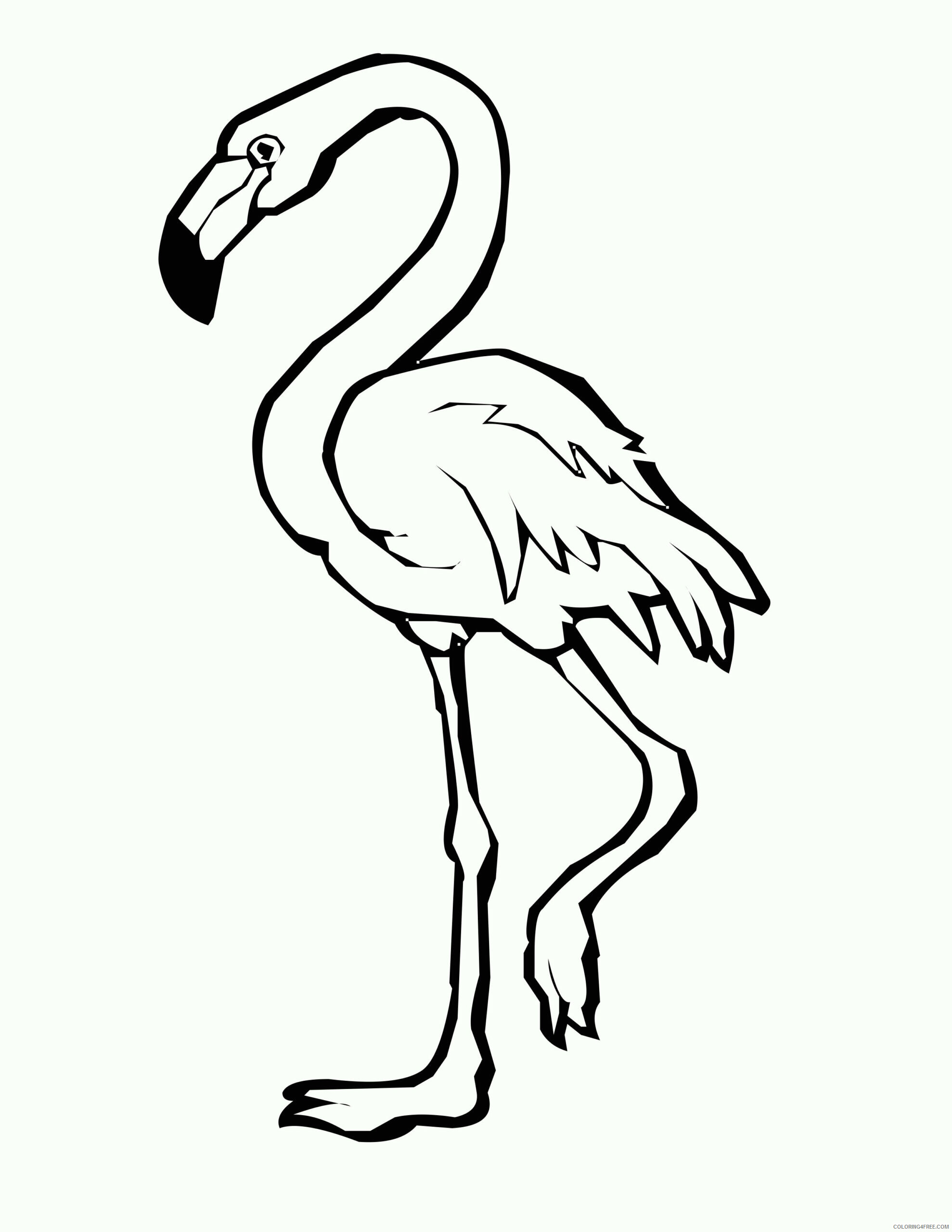 Flamingo Coloring Sheets Animal Coloring Pages Printable 2021 1829 Coloring4free