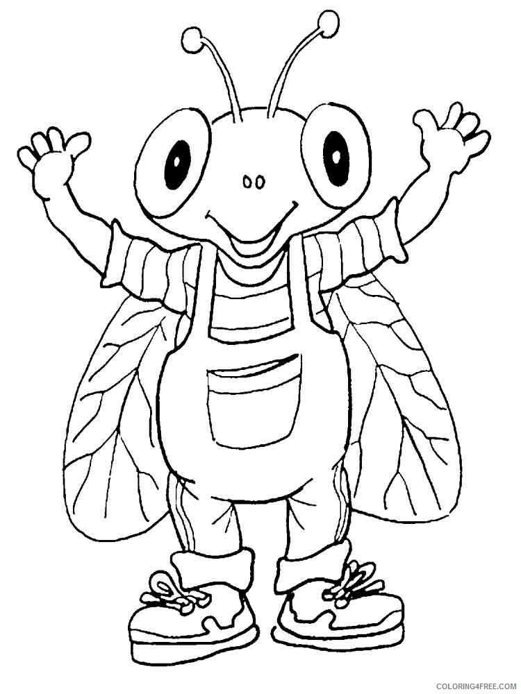 Fly Coloring Pages Animal Printable Sheets Fly 8 2021 2178 Coloring4free