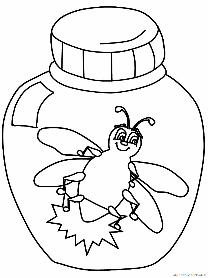 Fly Coloring Pages Animal Printable Sheets firefly2 2021 2167 Coloring4free