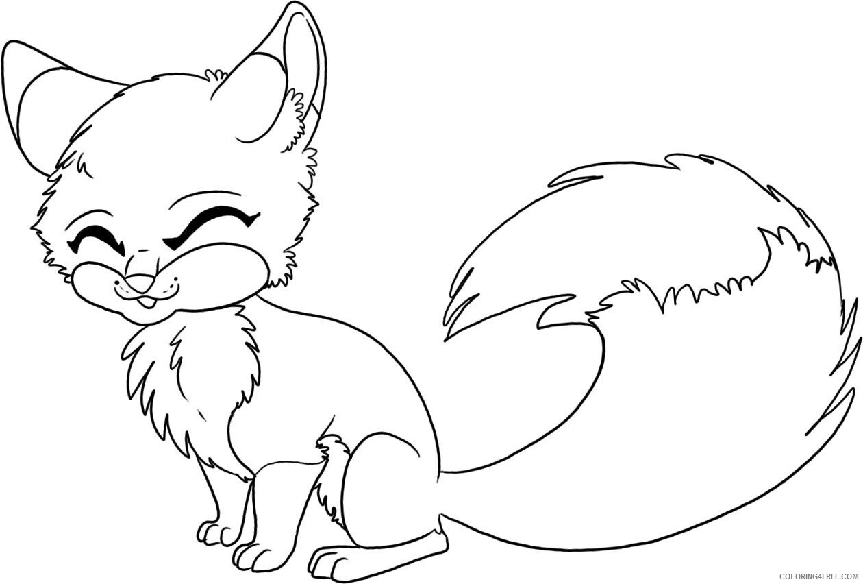 Fox Coloring Pages Animal Printable Sheets fox 2021 2221 Coloring4free