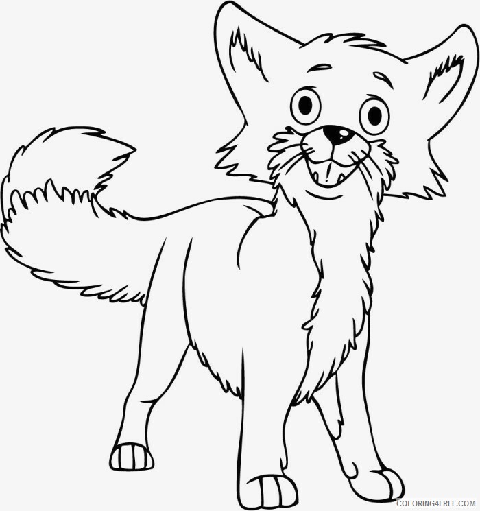 Fox Coloring Pages Animal Printable Sheets fox for kids 2021 2236 Coloring4free