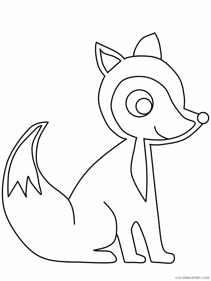 Fox Coloring Pages Animal Printable Sheets fox10 2021 2223 Coloring4free
