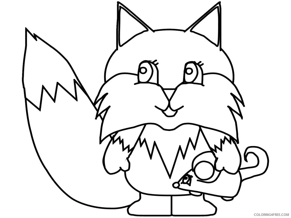 Fox Coloring Pages Animal Printable Sheets fox2 2021 2224 Coloring4free
