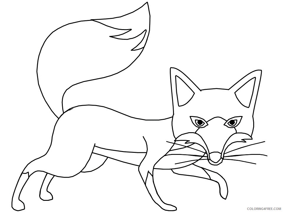 Fox Coloring Pages Animal Printable Sheets fox7 2021 2227 Coloring4free