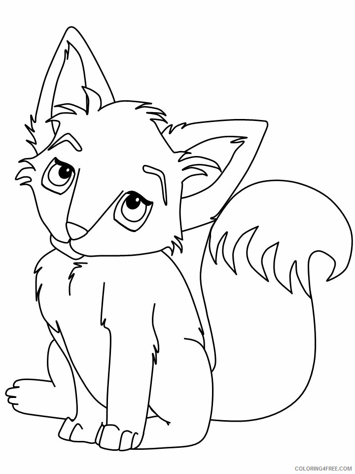 Fox Coloring Pages Animal Printable Sheets fox8 2021 2228 Coloring4free
