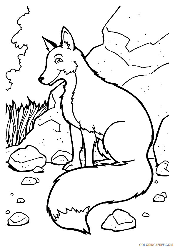 Fox Coloring Sheets Animal Coloring Pages Printable 2021 1836 Coloring4free