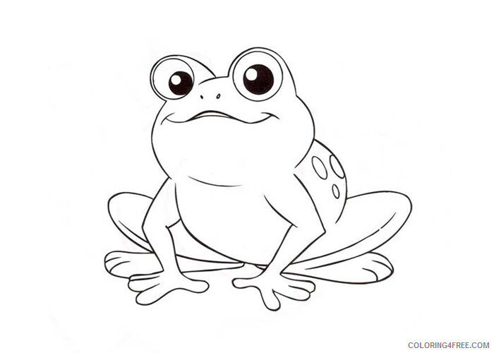 Frog Coloring Pages Animal Printable Sheets Baby frog 2021 2267 Coloring4free
