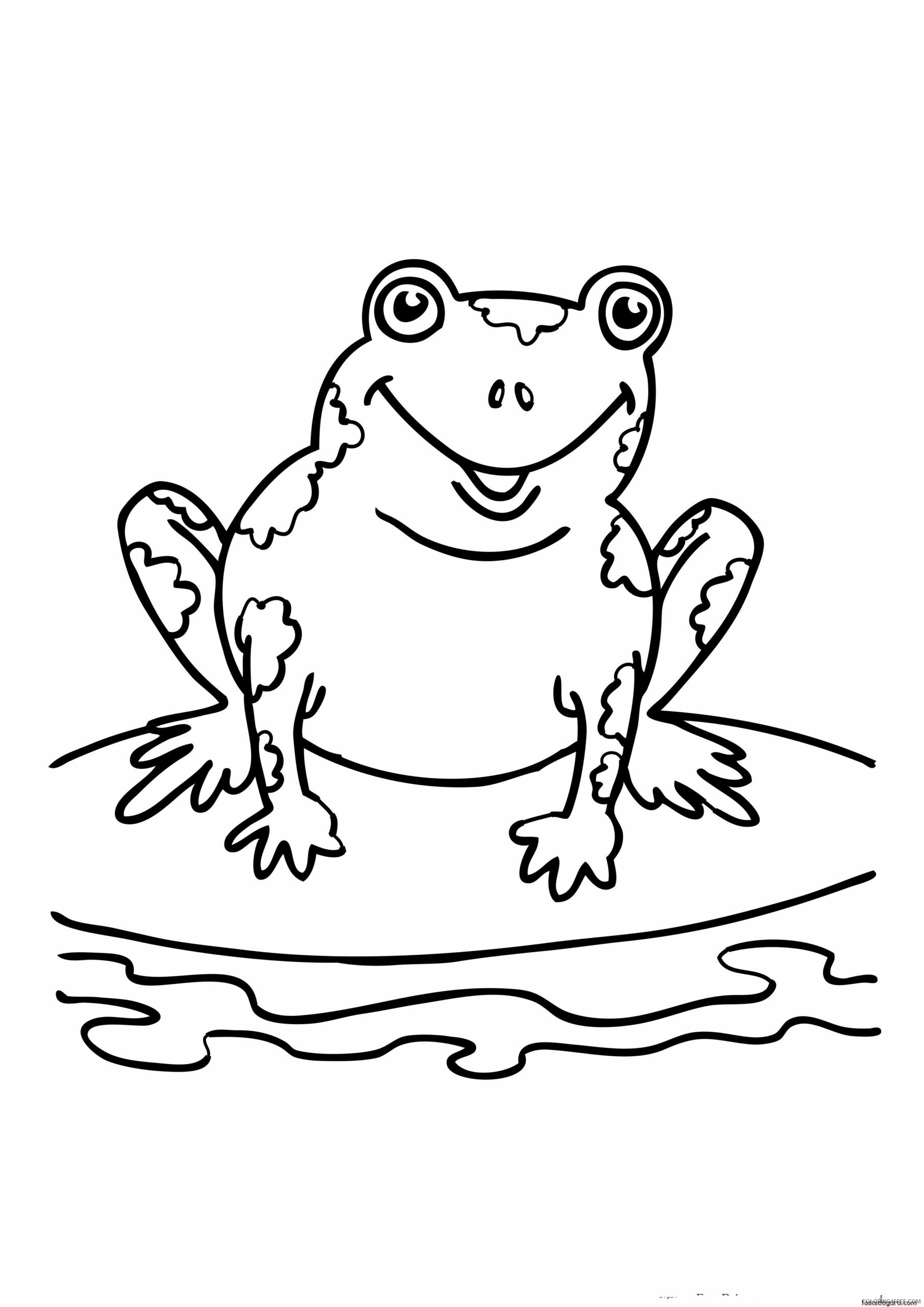 Frog Coloring Pages Animal Printable Sheets Frog 2021 2297 Coloring4free