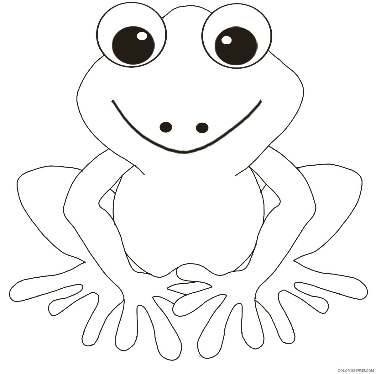 Frog Coloring Pages Animal Printable Sheets Frog 2021 2319 Coloring4free
