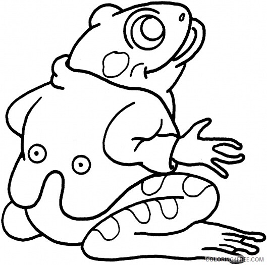 Frog Coloring Pages Animal Printable Sheets Frog Pictures 2021 2314 Coloring4free