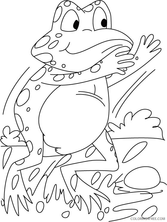 Frog Coloring Pages Animal Printable Sheets Frog Sheets Print 2021 2317 Coloring4free