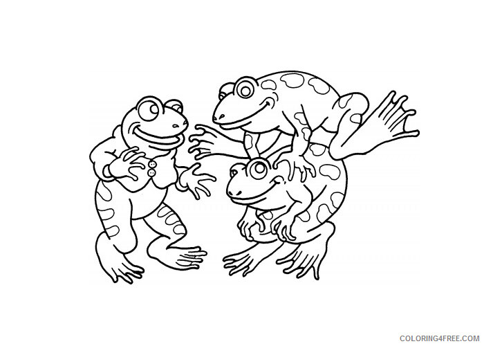 Frog Coloring Pages Animal Printable Sheets Frogs 2 2021 2328 Coloring4free