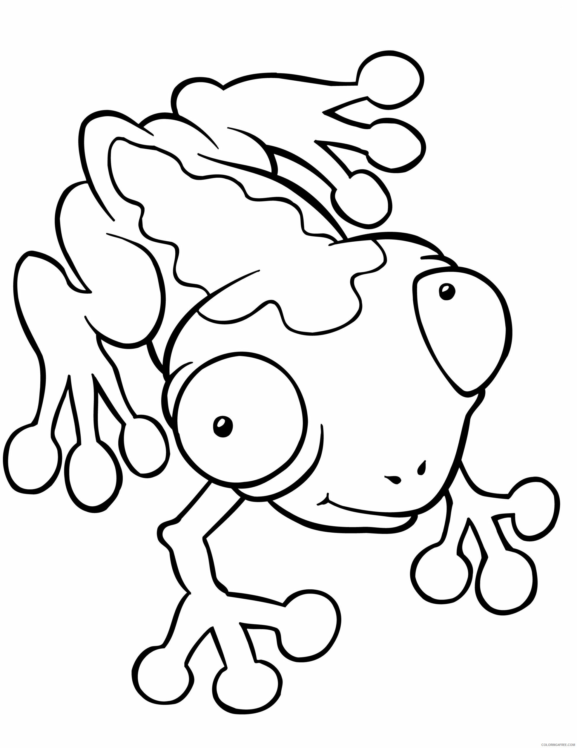 Frog Coloring Pages Animal Printable Sheets Frogs 2021 2329 Coloring4free