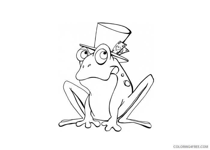 Frog Coloring Pages Animal Printable Sheets Lucky frog 2021 2334 Coloring4free