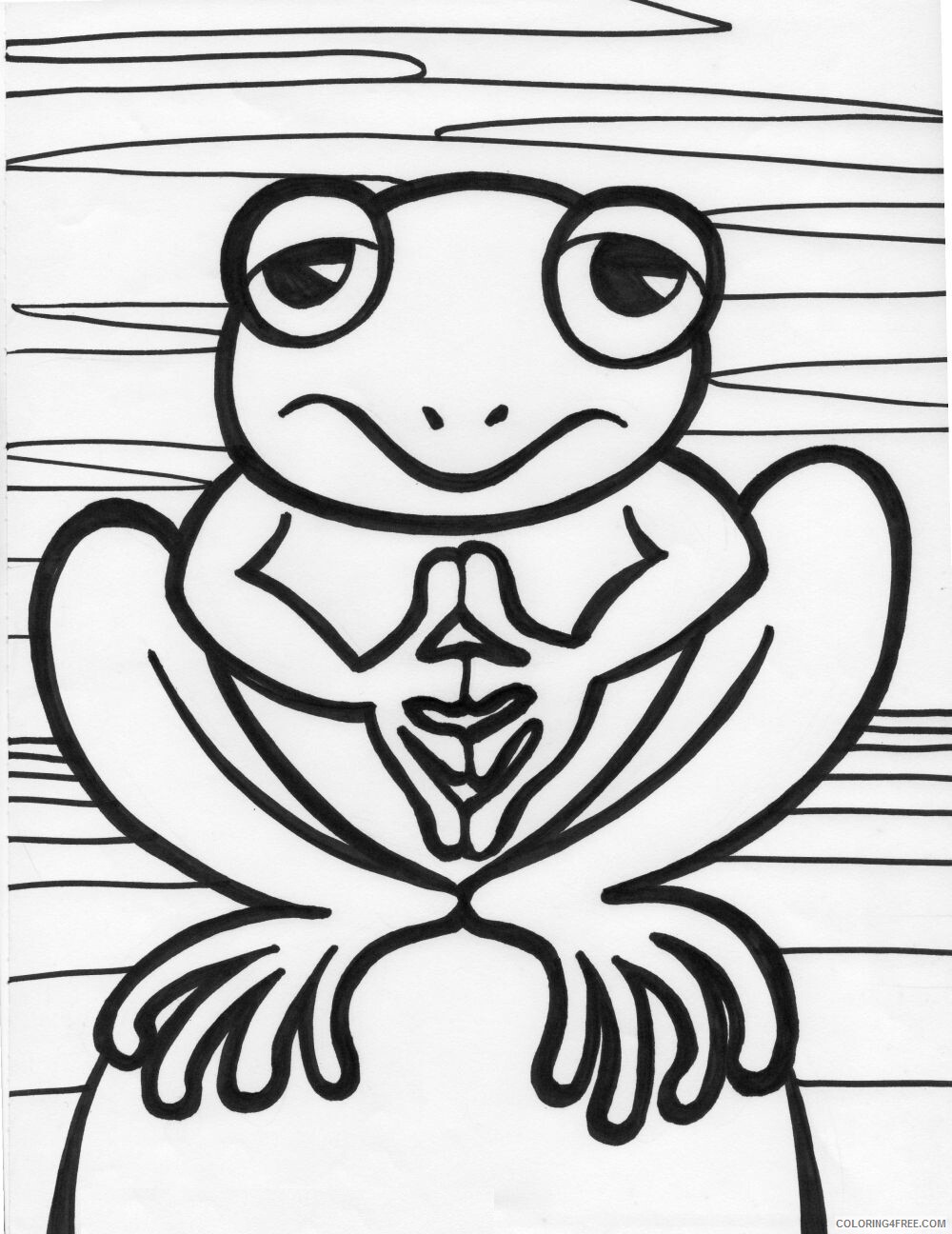Frog Coloring Pages Animal Printable Sheets Tree Frog 2021 2341 Coloring4free