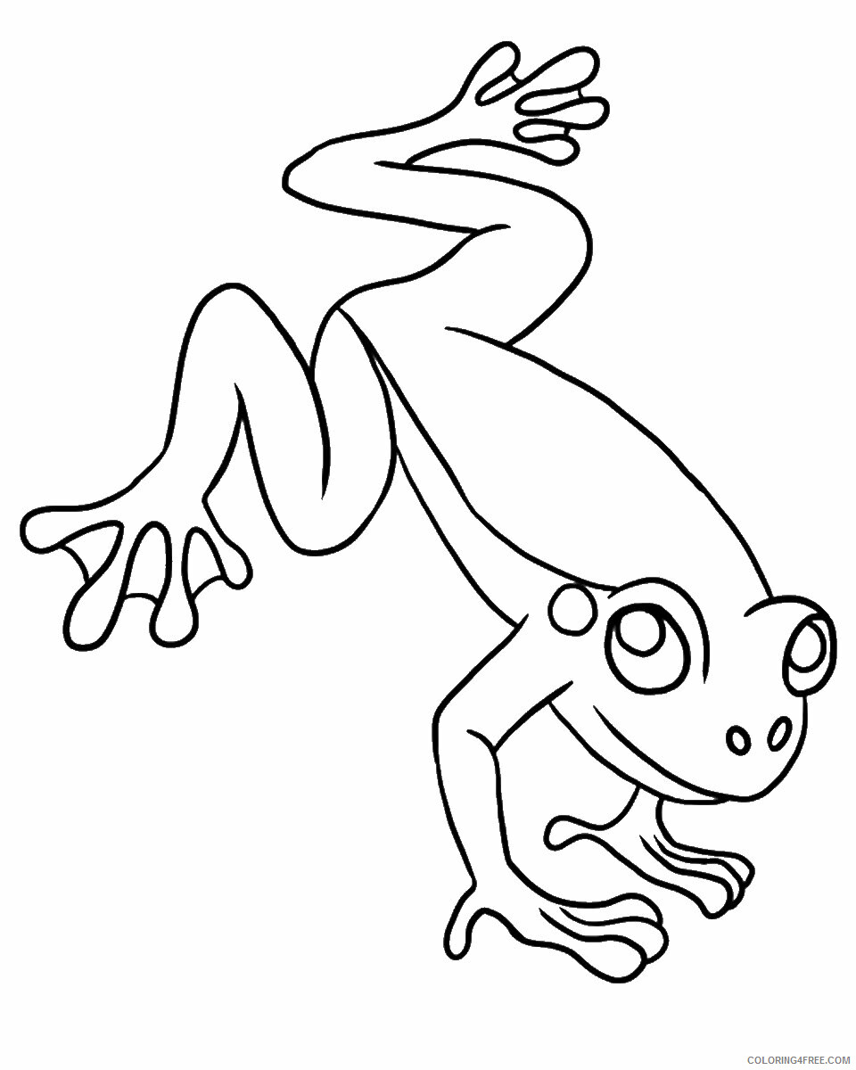Frog Coloring Pages Animal Printable Sheets frog_cl_01 2021 2278 Coloring4free