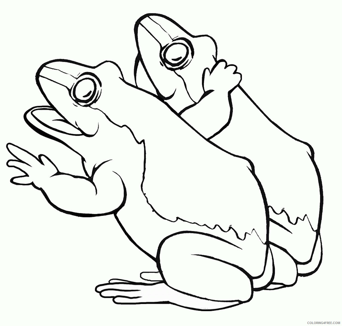 Frog Coloring Pages Animal Printable Sheets frog_cl_06 2021 2282 Coloring4free