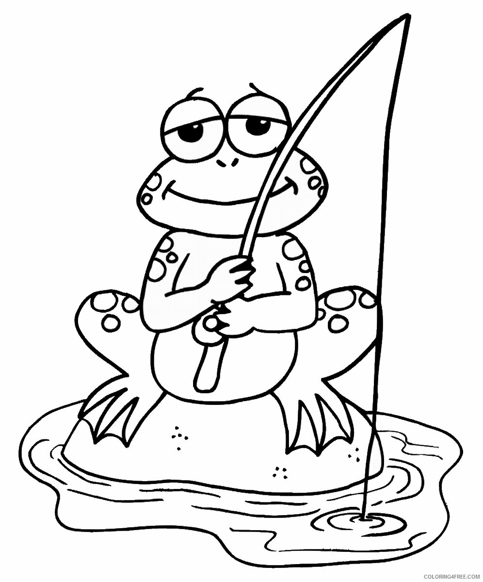 Frog Coloring Pages Animal Printable Sheets frog_cl_12 2021 2286 Coloring4free