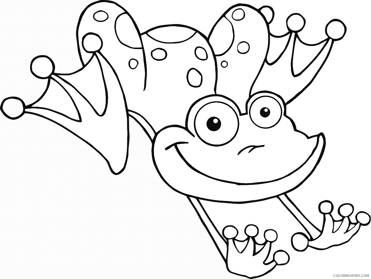 Frog Coloring Pages Animal Printable Sheets frog_cl_24 2021 2294 Coloring4free
