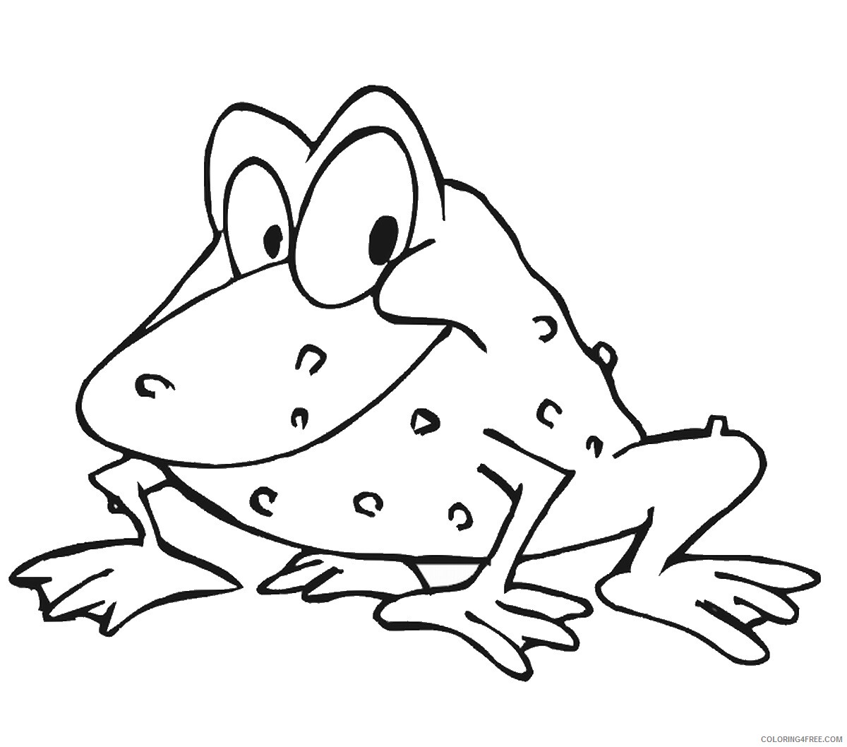 Frog Coloring Pages Animal Printable Sheets frog_cl_26 2021 2295 Coloring4free