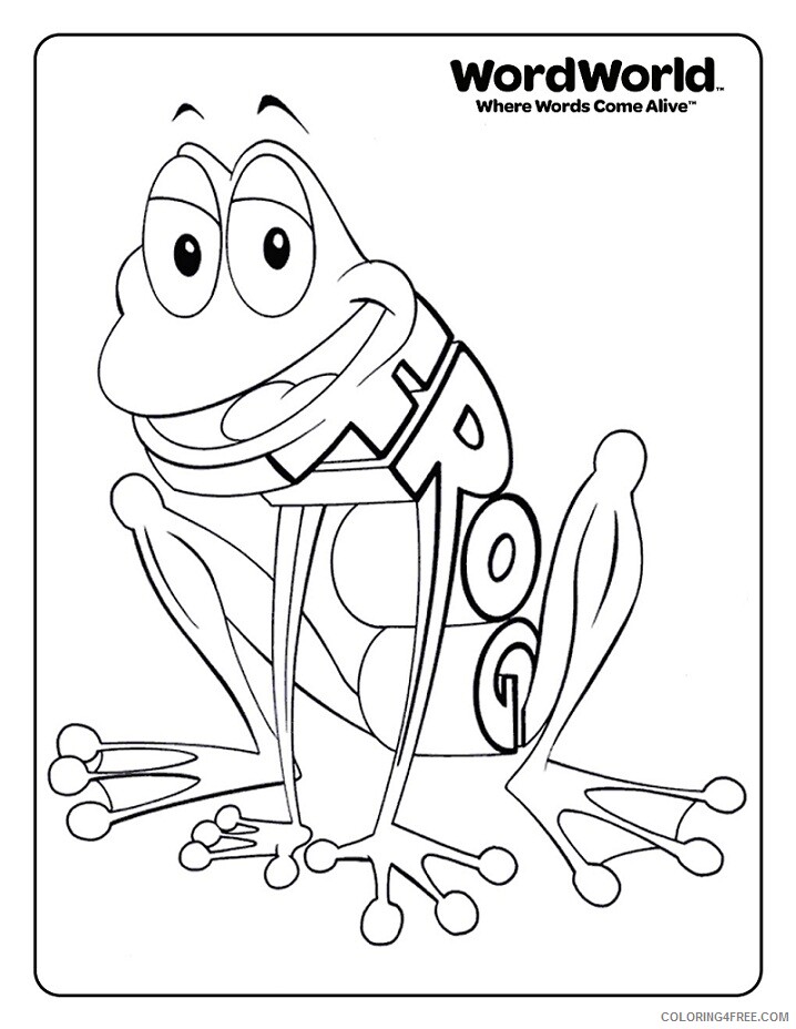 Frog Coloring Pages Animal Printable Sheets ww_frog 2021 2259 Coloring4free