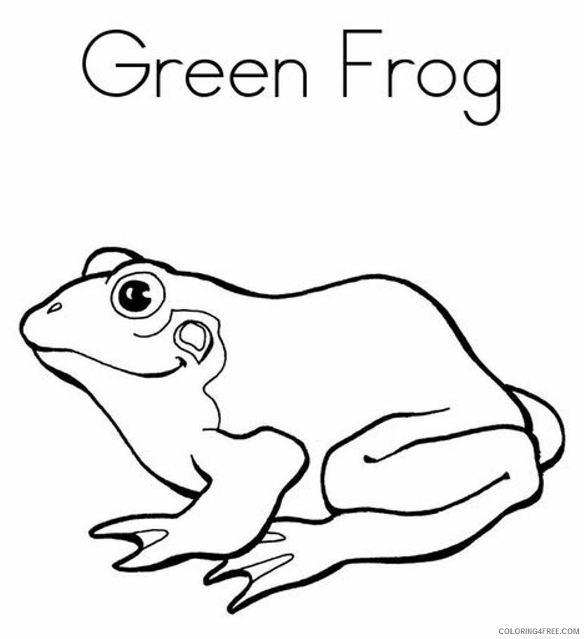 Frog Coloring Sheets Animal Coloring Pages Printable 2021 1912 Coloring4free
