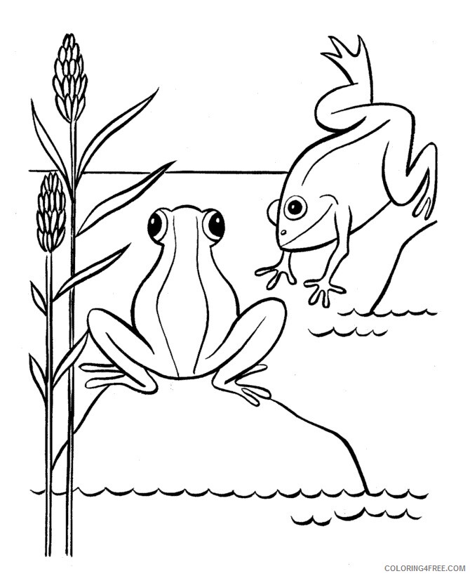 Frog Coloring Sheets Animal Coloring Pages Printable 2021 1939 Coloring4free
