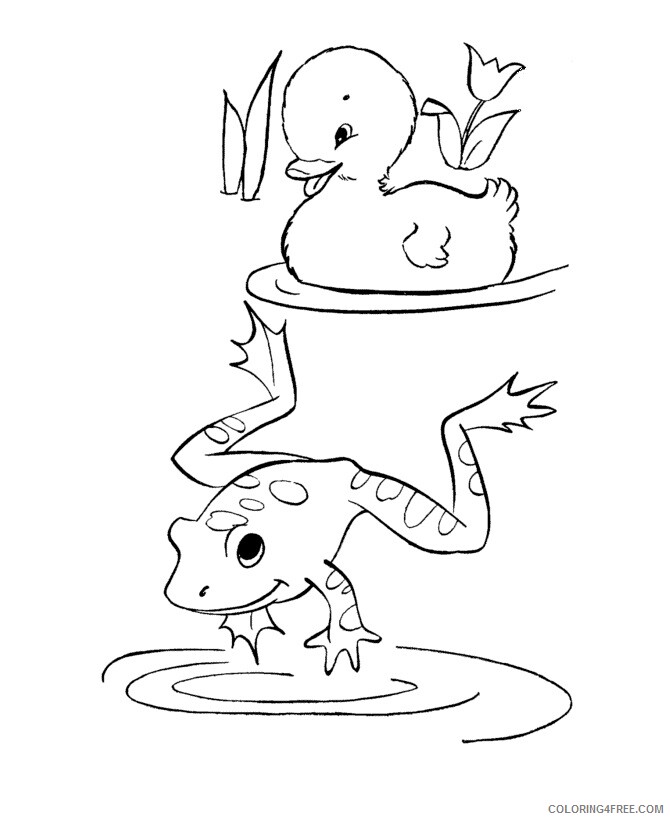 Frog Coloring Sheets Animal Coloring Pages Printable 2021 1961 Coloring4free