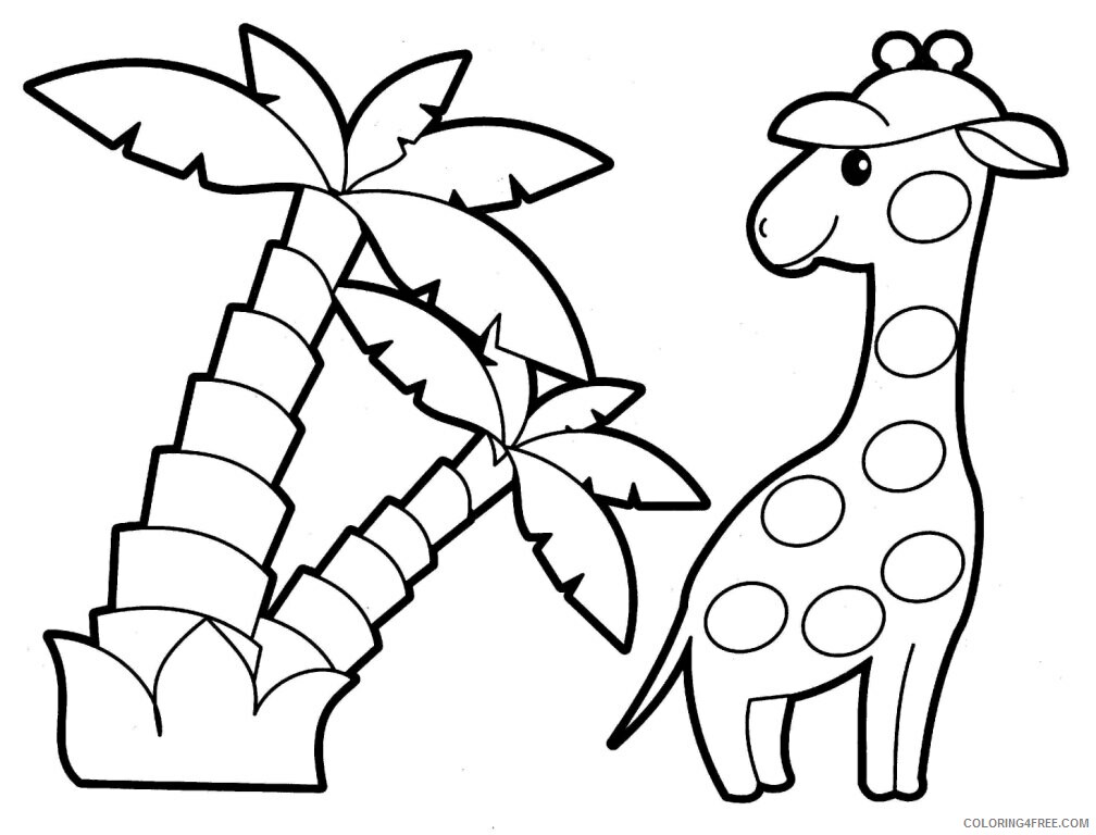 Giraffe Coloring Pages Animal Printable Sheets Giraffe Animal 2021 2400 Coloring4free