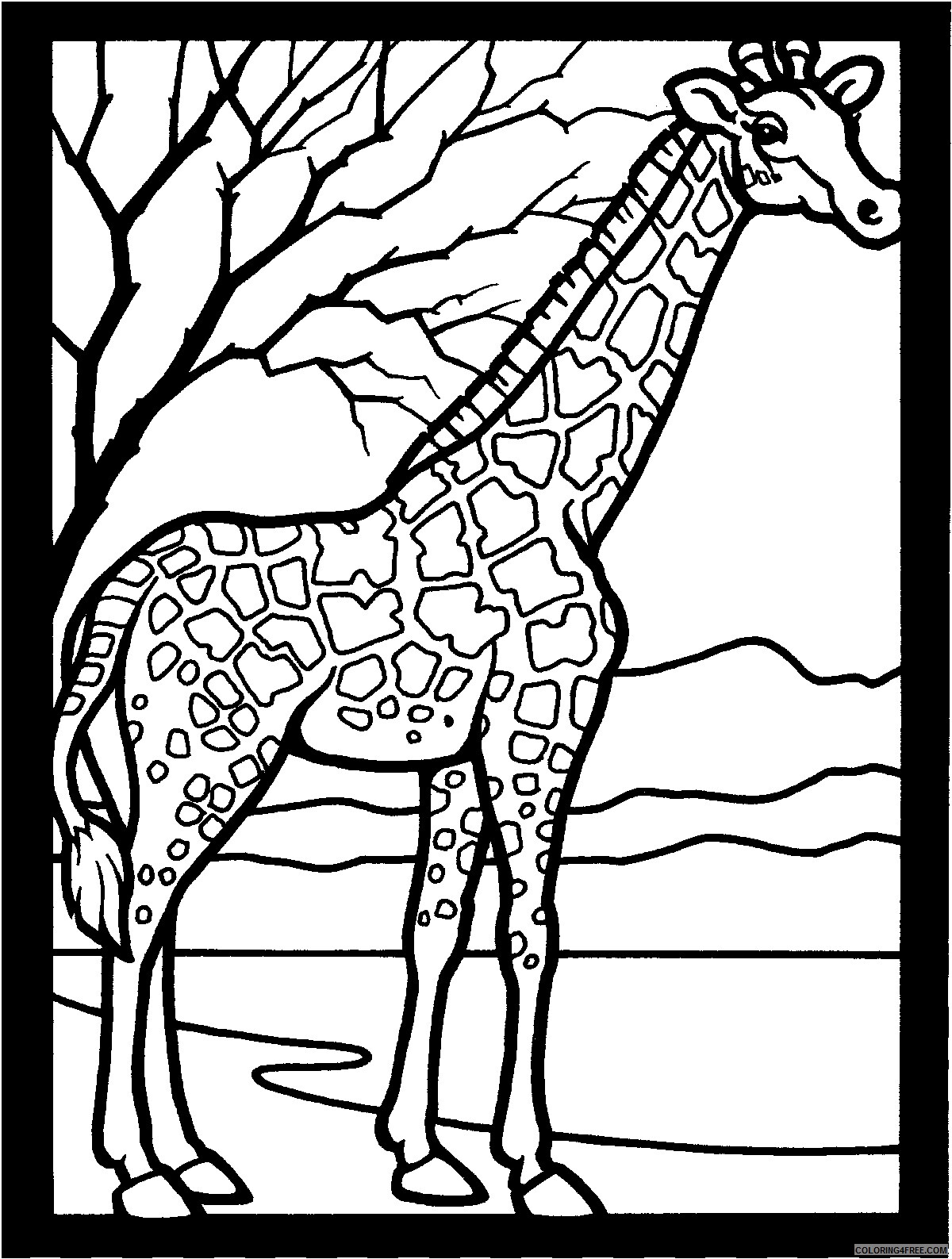 Giraffe Coloring Pages Animal Printable Sheets Giraffe for Kids 2021 2402 Coloring4free