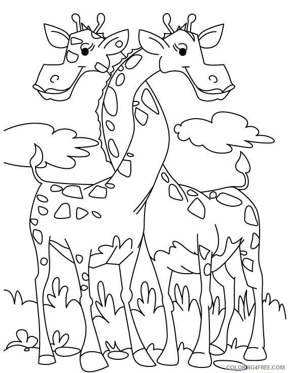 Giraffe Coloring Pages Animal Printable Sheets Giraffe to Print 2021 2409 Coloring4free