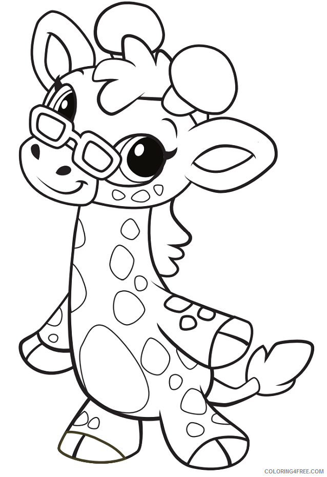 Giraffe Coloring Pages Animal Printable Sheets giraffe 2021 2370 Coloring4free