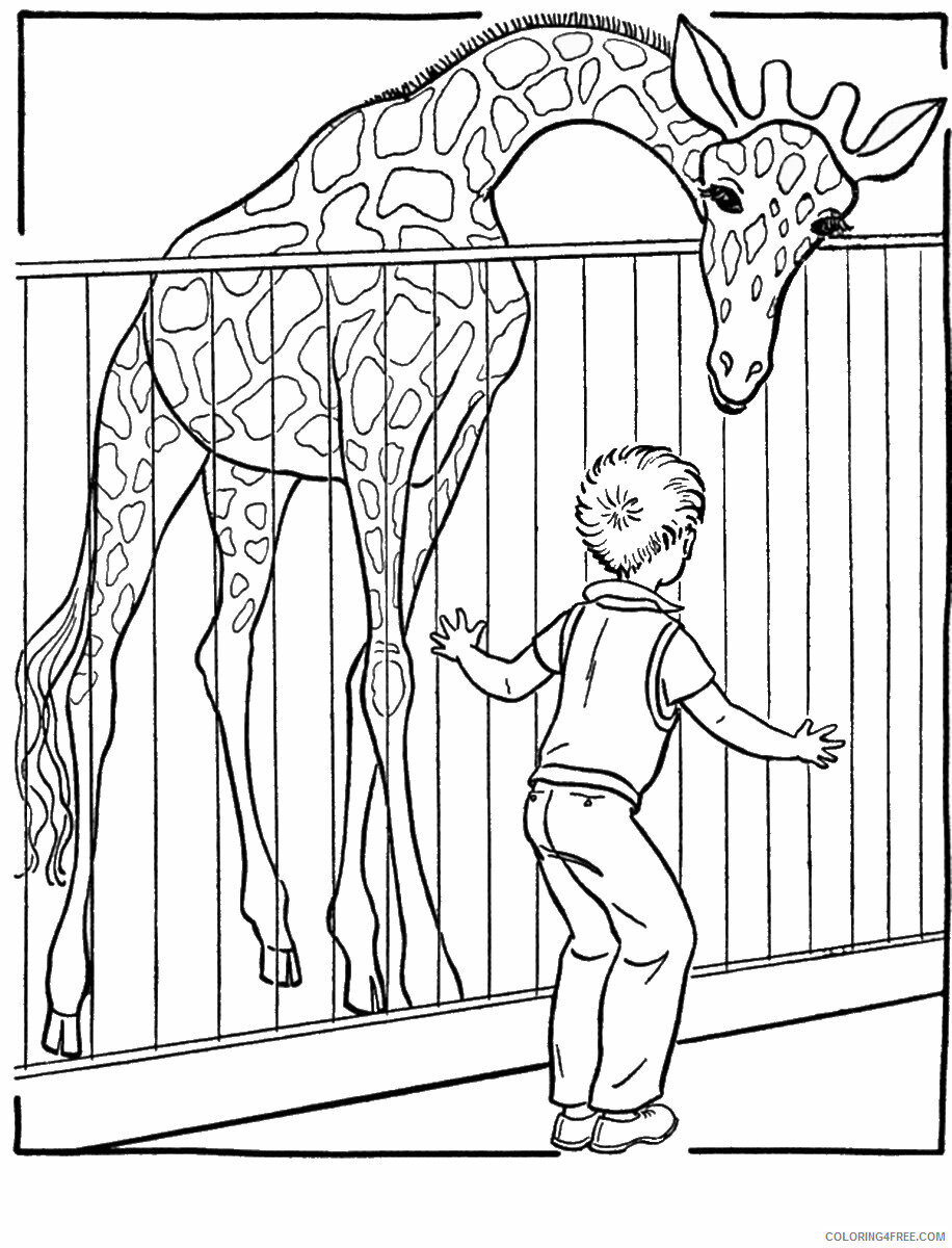 Giraffe Coloring Pages Animal Printable Sheets giraffe_cl_01 2021 2393 Coloring4free