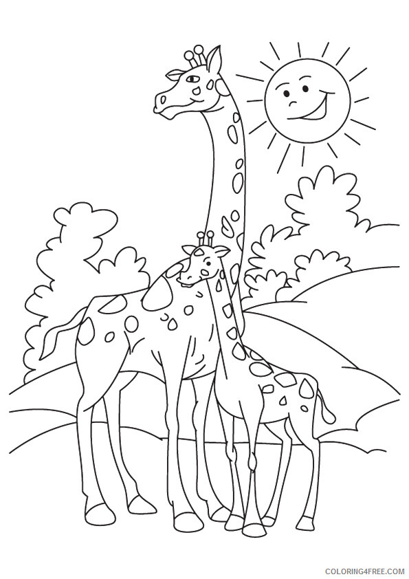 Giraffe Coloring Sheets Animal Coloring Pages Printable 2021 1983 Coloring4free
