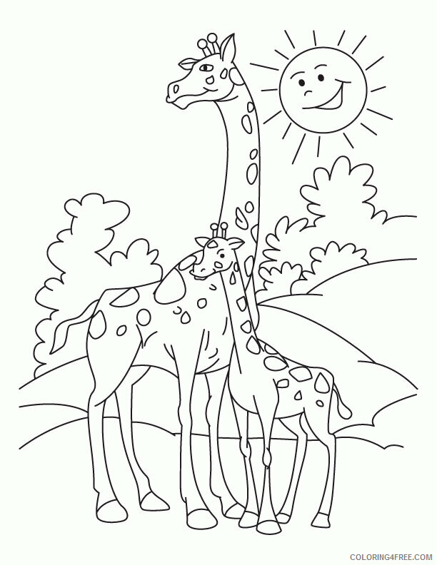 Giraffe Coloring Sheets Animal Coloring Pages Printable 2021 1994 Coloring4free