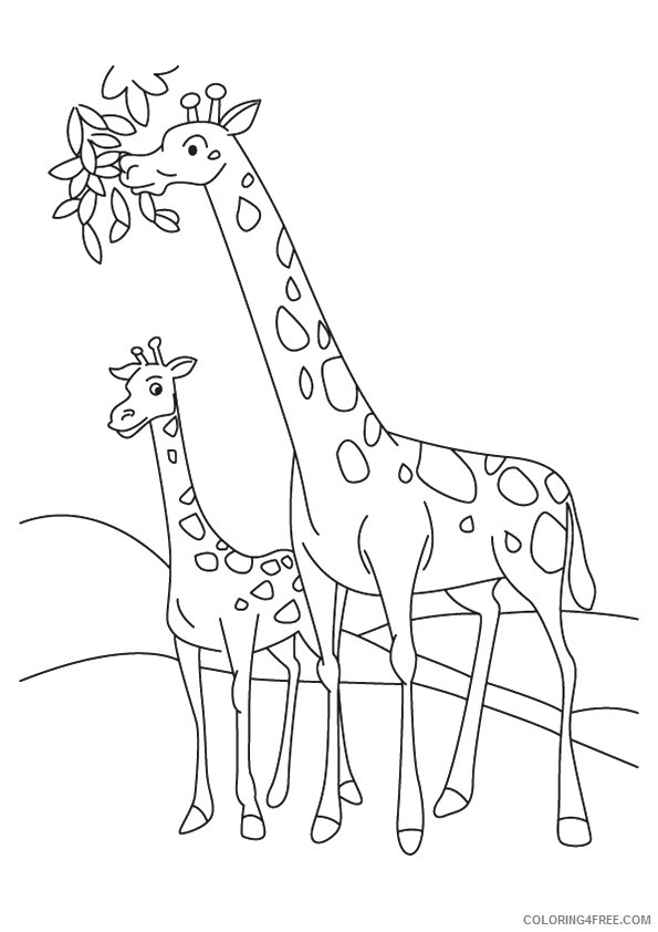 Giraffe Coloring Sheets Animal Coloring Pages Printable 2021 1996 Coloring4free