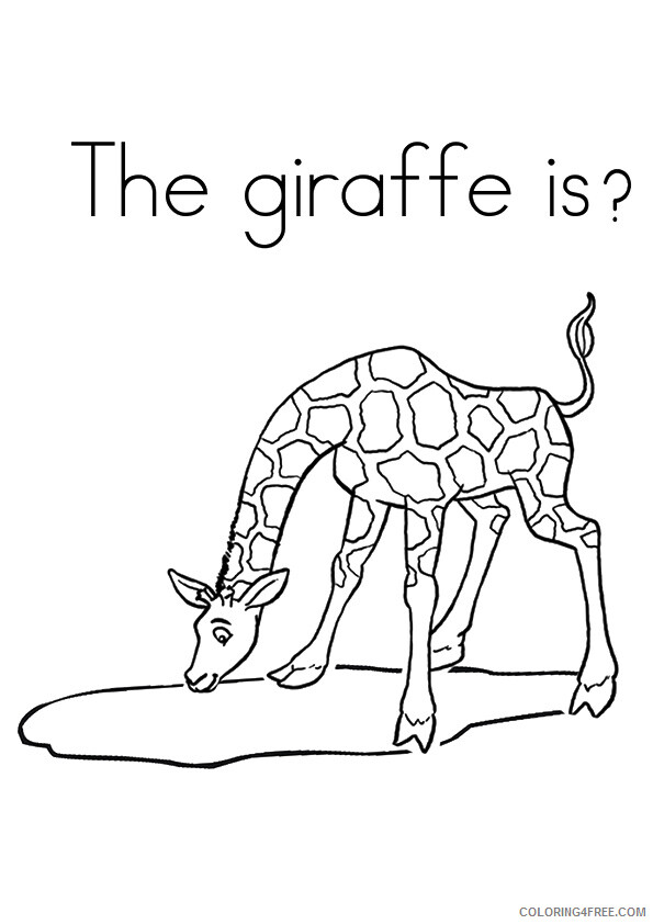 Giraffe Coloring Sheets Animal Coloring Pages Printable 2021 1997 Coloring4free