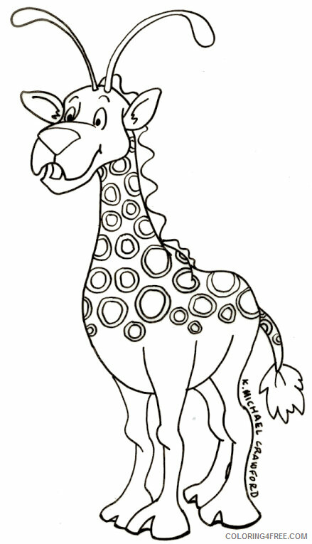 Giraffe Coloring Sheets Animal Coloring Pages Printable 2021 2002 Coloring4free