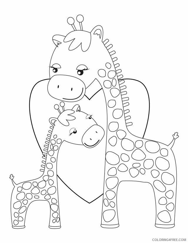 Giraffe Coloring Sheets Animal Coloring Pages Printable 2021 2003 Coloring4free