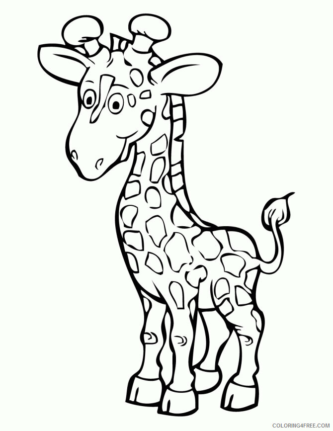 Giraffe Coloring Sheets Animal Coloring Pages Printable 2021 2007 Coloring4free