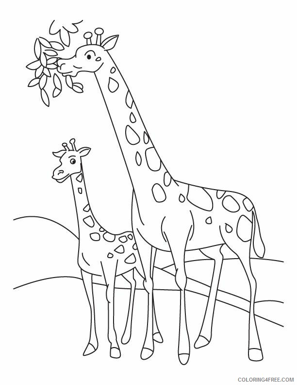 Giraffe Coloring Sheets Animal Coloring Pages Printable 2021 2008 Coloring4free