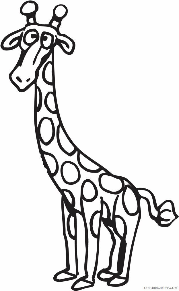 Giraffe Coloring Sheets Animal Coloring Pages Printable 2021 2010 Coloring4free