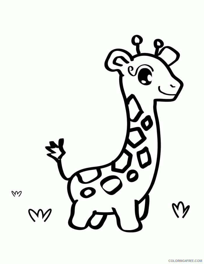 Giraffe Coloring Sheets Animal Coloring Pages Printable 2021 2012 Coloring4free